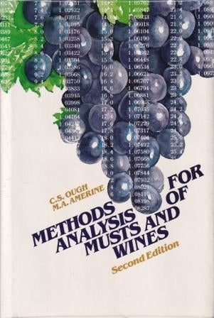 Item #0471627577-00 Methods for Analysis of Musts & Wines. C. S. Ough, A. Amerine Maynard.