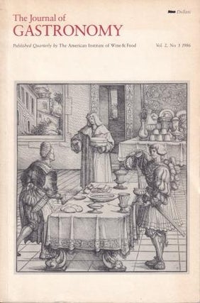 Item #0671603809-01 The Journal of Gastronomy: Vol 2.1. George Trescher