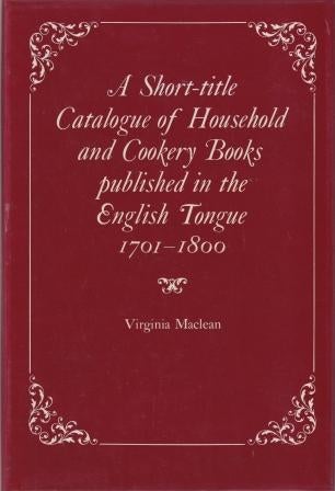Item #0907325068-00 Short Title Catalogue of Household Books. Virginia Maclean.