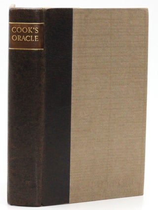 Item #10541 The Cook's Oracle. William Kitchiner