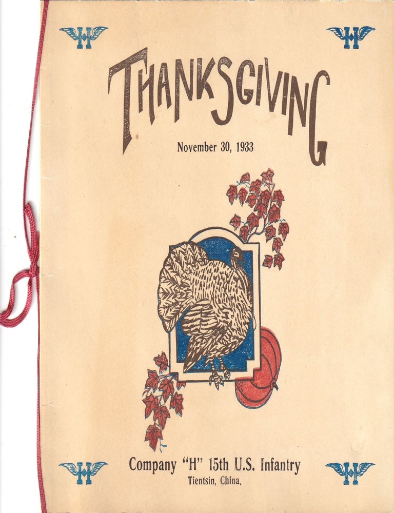 Item #11366 [Menu] Thanksgiving Company 'H'