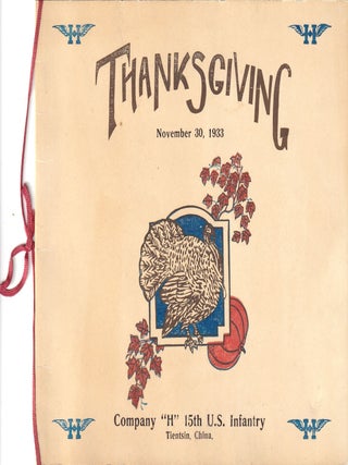 Item #11366 [Menu] Thanksgiving Company 'H'