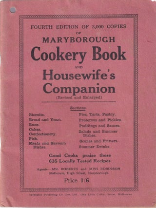 Maryborough Cookery Book