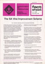 Item #9047 The SA Vine Improvement Scheme. A. Staniford