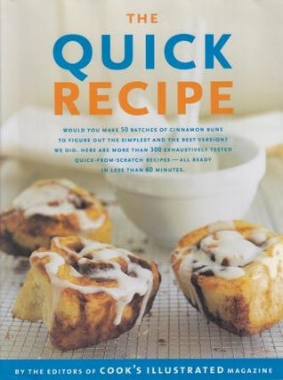 Item #9780936184661-1 The Quick Recipe. The, of Cook's Illustrated