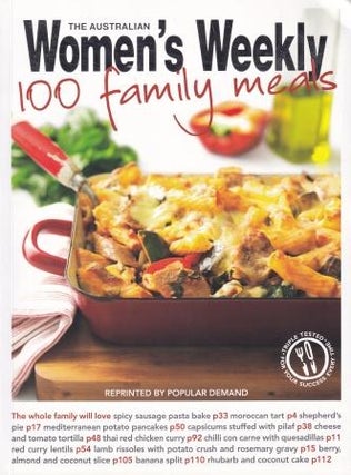 Item #9781863969413-1 AWW: 100 Family Meals. Pamela Clark