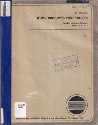 Item #9822 Whey Products Conference 1972