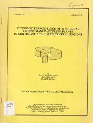 Item #9824 Research Effort on Cheddar Cheese. Jens K. Mesa-Dishington, Ors