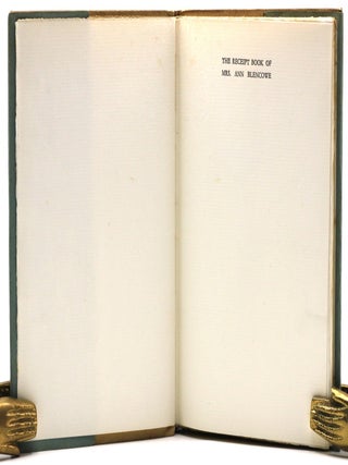 The Receipt Book of Mrs Ann Blencoe